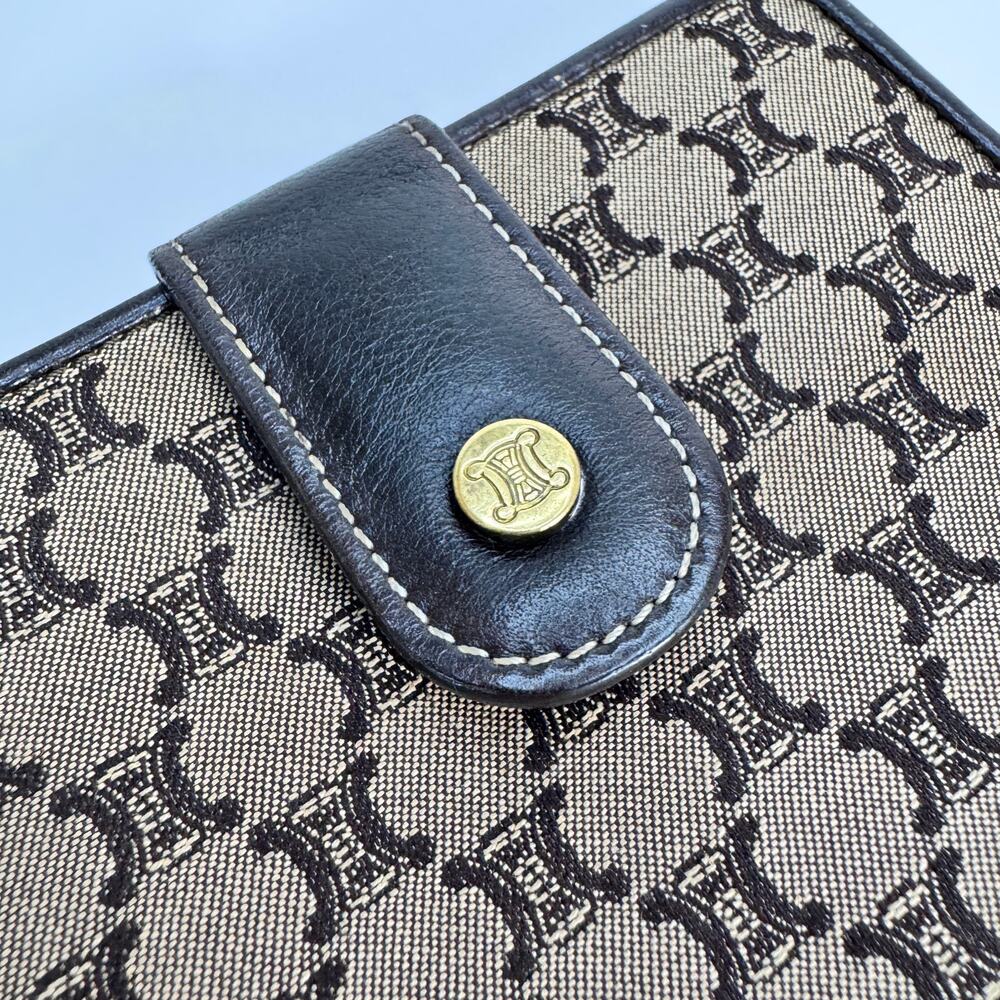 Celine Triomphe Canvas Macadam Compact Wallet - image 3